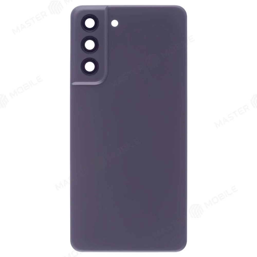 Задняя крышка для Samsung G990 Galaxy S21 FE (черный) (в сборе со стеклом камеры)