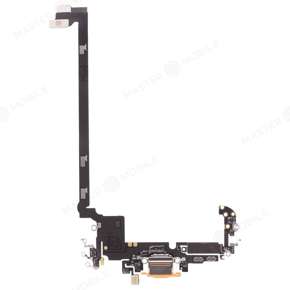 Шлейф для Apple iPhone 17 Pro Max (eSIM) с комп. + разъем зарядки + микрофон (оранжевый) (ORIG100) фото №1