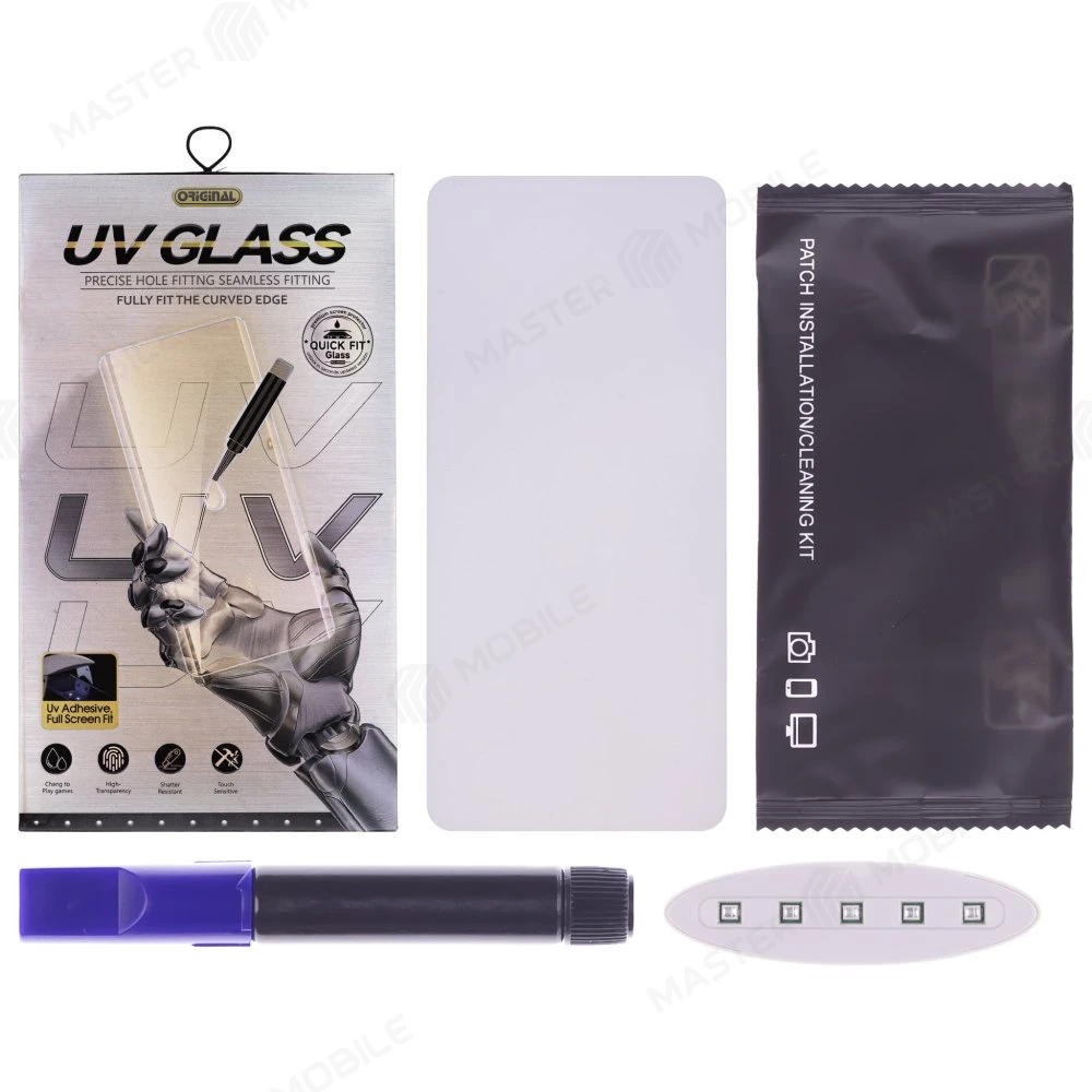 Защитное стекло UV для Realme 10 Pro+ 5G (RMX3686/RMX3687) / 11 Pro 5G (RMX3771) / 11 Pro+ 5G (RMX3741) / 12 Pro (RMX3842) / 12 Pro+ (RMX3840) фото №2