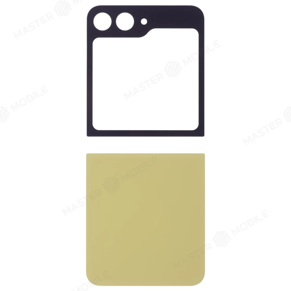 Задняя крышка для Samsung F741 Galaxy Z Flip 6 (желтый) (комплект) фото №1