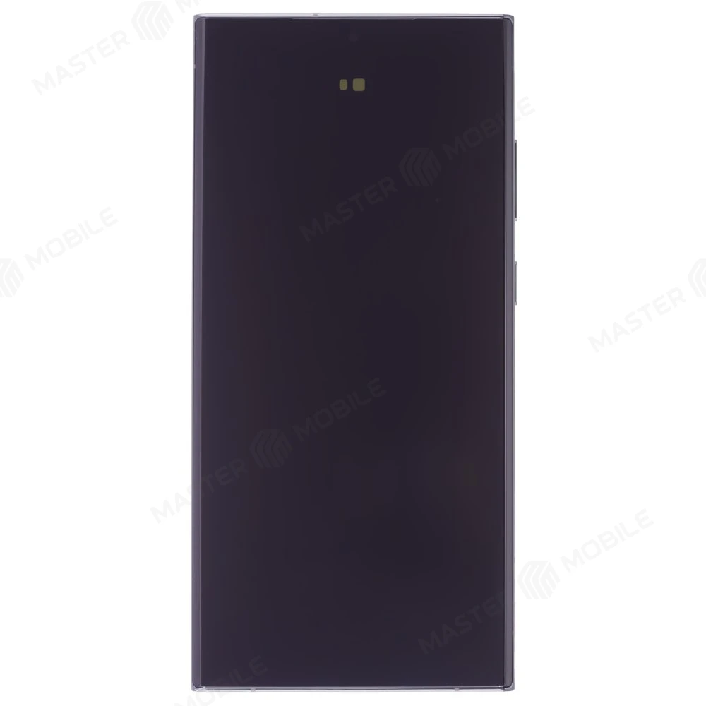 Дисплей для Samsung S918 Galaxy S23 Ultra + тачскрин (зеленый) (в рамке) (ORIG100) (возможен дефект ЛКП) фото №1