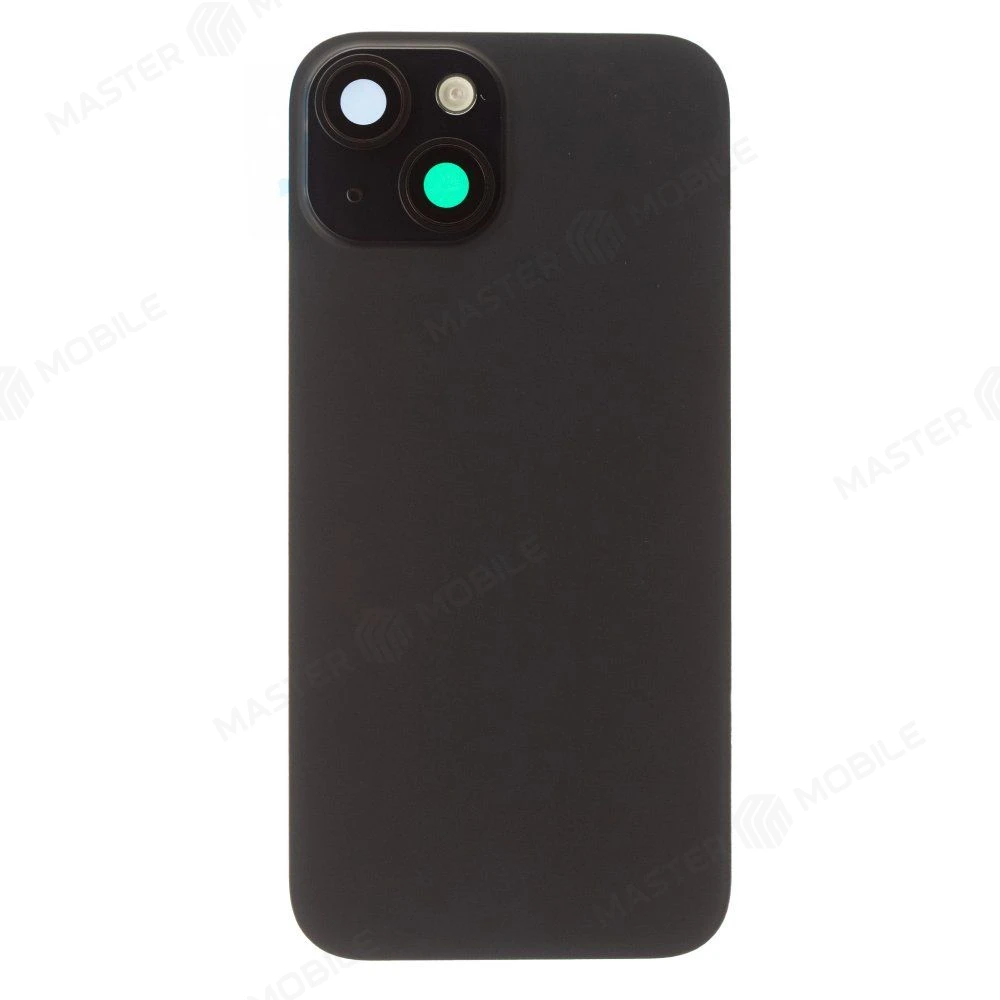Задняя крышка для Apple iPhone 15 (черный) (в сборе со стеклом камеры и шлейфом) (Premium)  фото №1