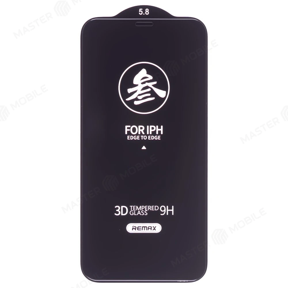Защитное стекло Remax Medicine Glass GL-27 для Apple iPhone X / iPhone Xs / iPhone 11 Pro (черный) фото №3