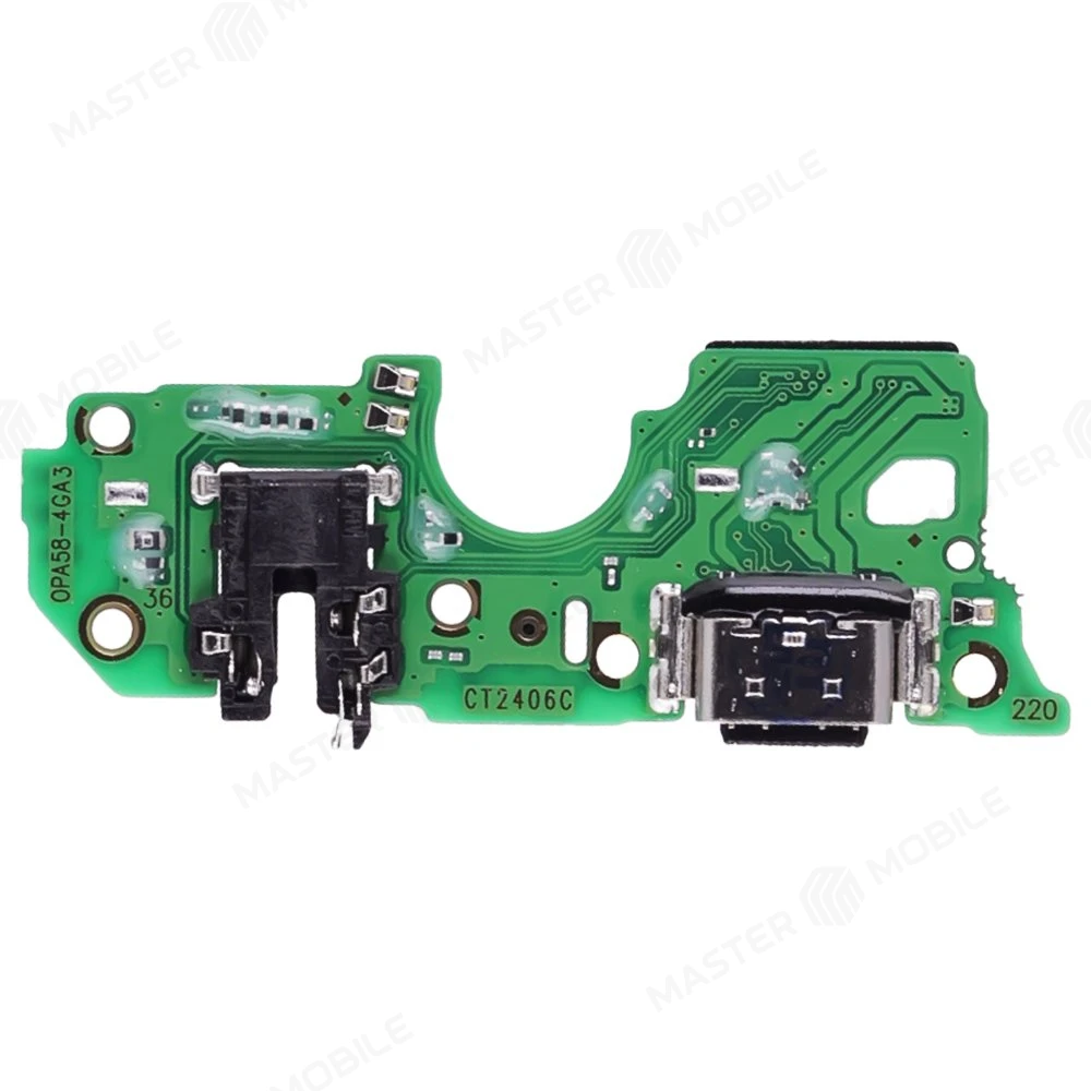 Нижняя плата для OPPO A58 4G (CPH2577) с комп. + разъем зарядки + микрофон + разъем гарнитуры фото №2