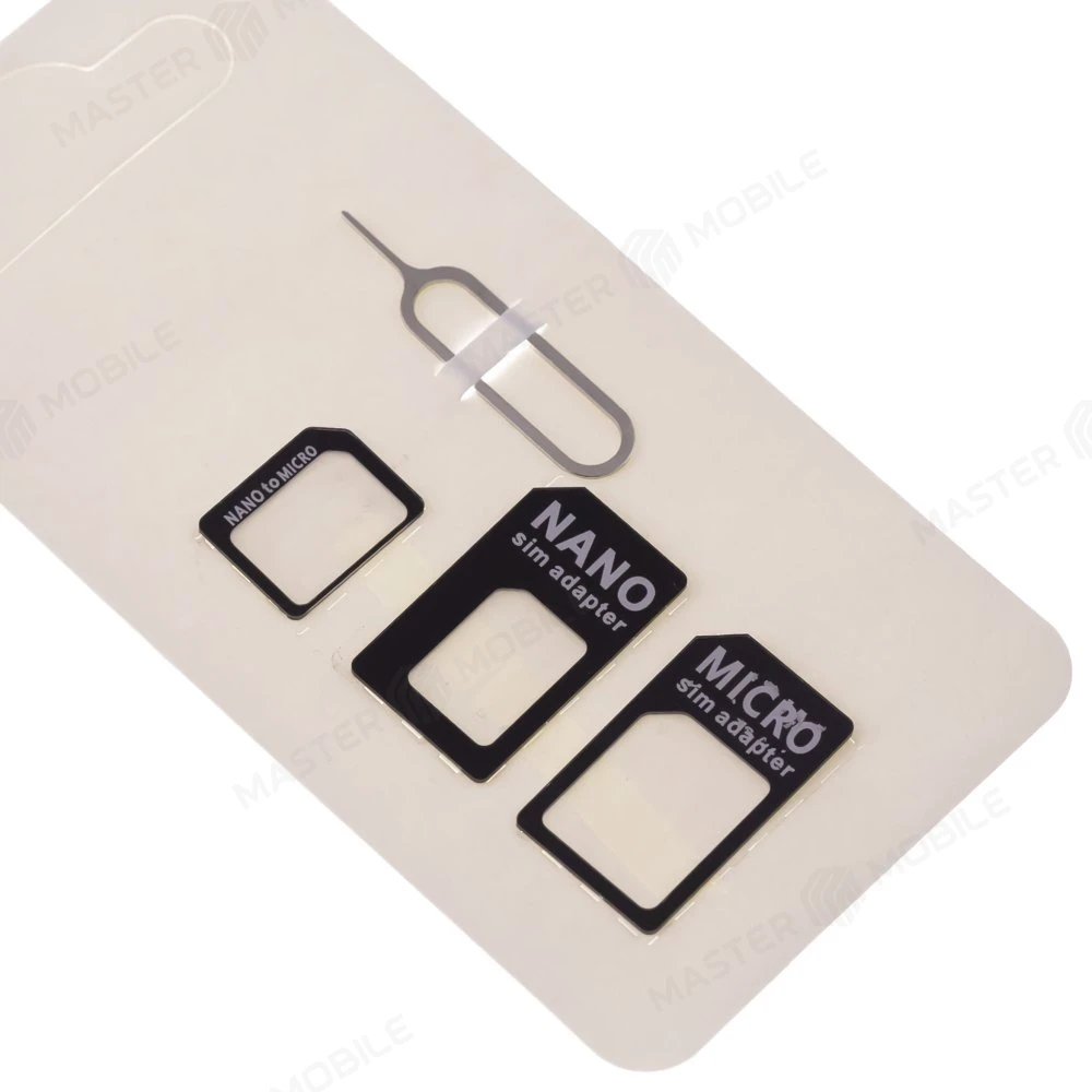 Сим-адаптер 3 в 1 (Nano/Micro/Mini) (черный) фото №3