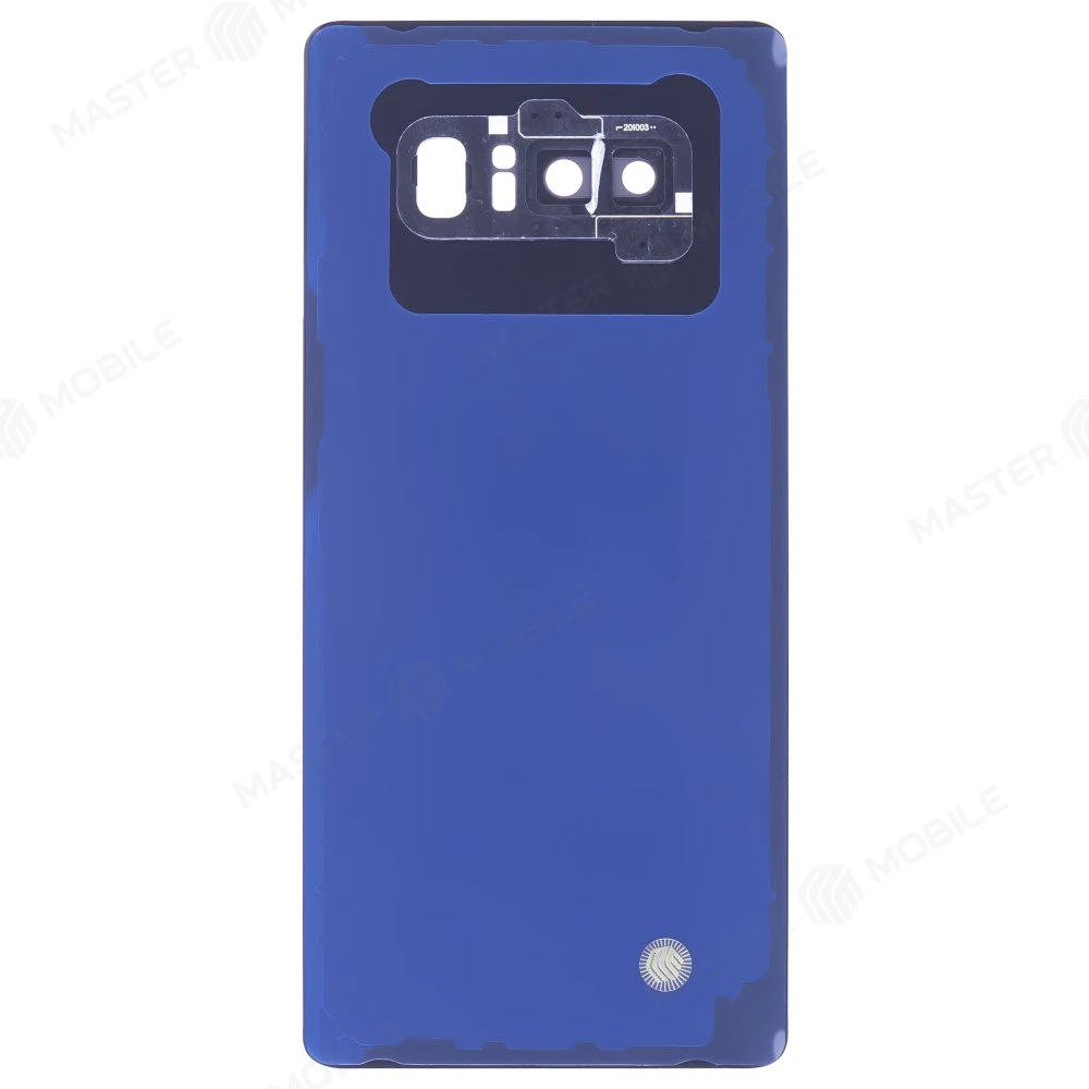 Задняя крышка для Samsung N950 Galaxy Note 8 (синий) (в сборе со стеклом камеры) фото №2