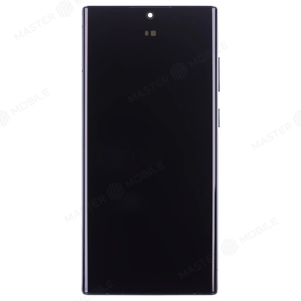 Дисплей для Samsung S908 Galaxy S22 Ultra + тачскрин (зеленый) (в рамке) (ORIG100) (возможен дефект ЛКП)