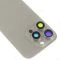Задняя крышка для Apple iPhone 16 Pro (титановый) (в сборе со стеклом камеры и шлейфом) (Premium)  фото №3