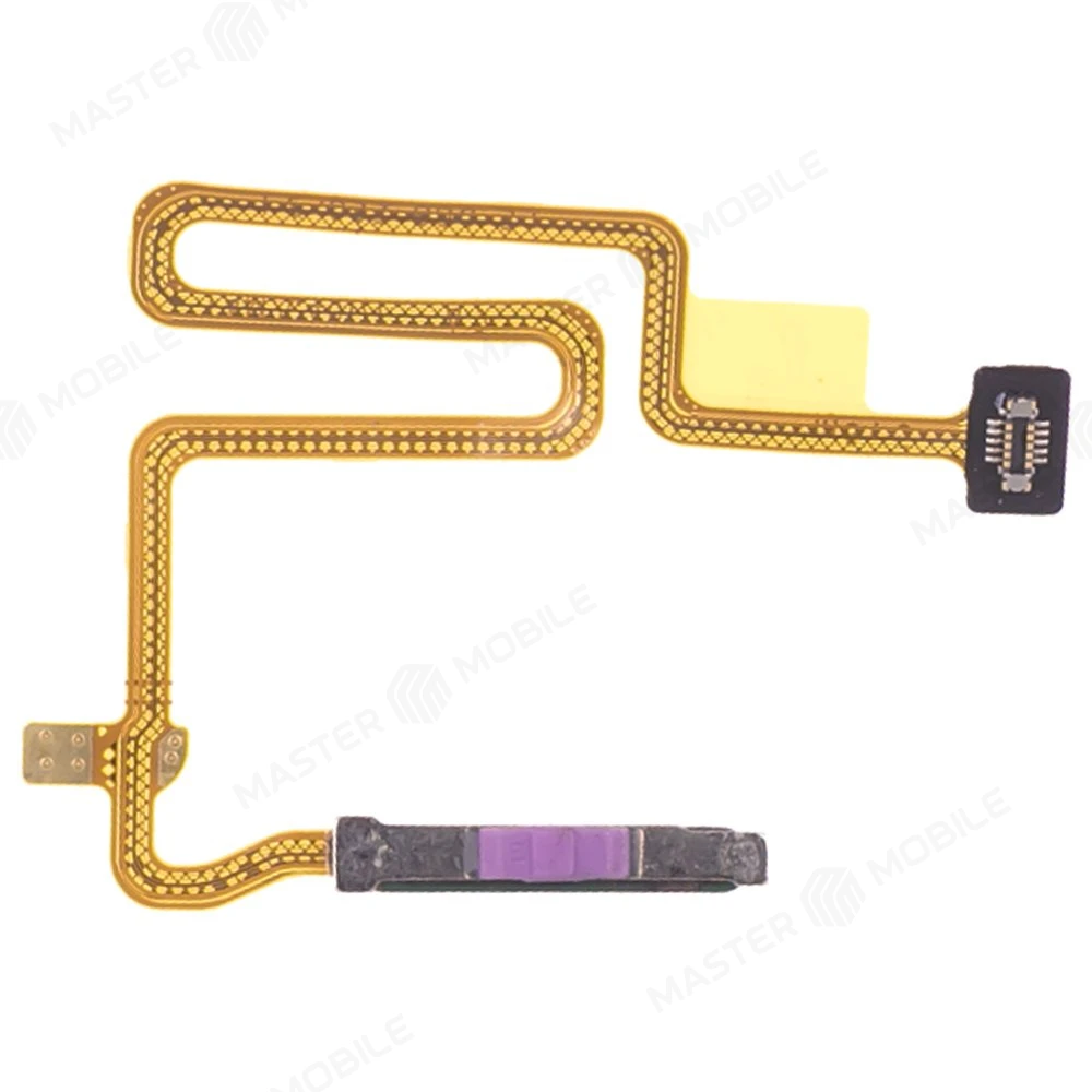 Шлейф для Realme 9 Pro (RMX3472) с комп. + сканер отпечатка пальца (черный)  фото №2