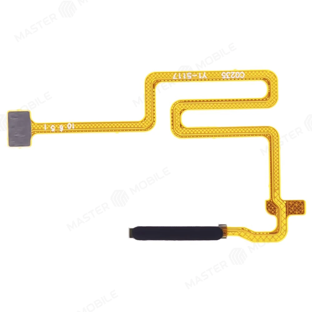 Шлейф для Realme Narzo 50 4G (RMX3286) с комп. + сканер отпечатка пальца (черный) фото №1