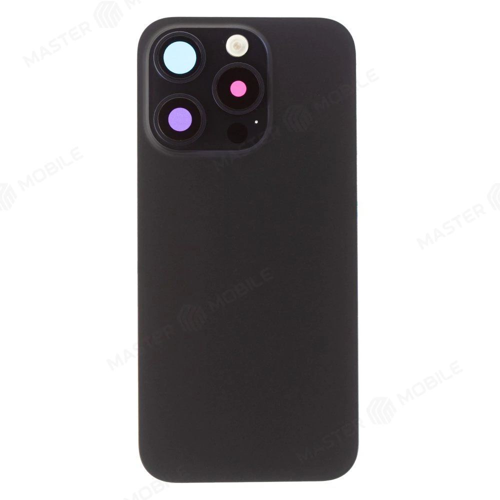 Задняя крышка для Apple iPhone 15 Pro (синий) (в сборе со стеклом камеры и шлейфом) (Premium)  фото №1