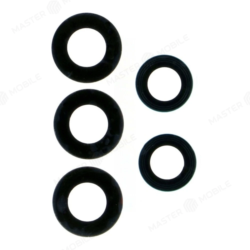 Стекло задней камеры для Samsung A536 Galaxy A53 5G (без рамки) (черный) 