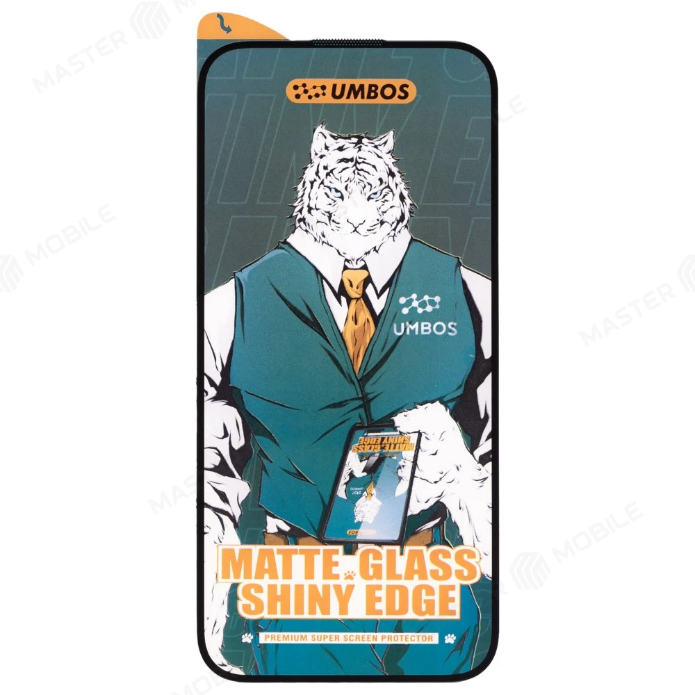 Защитное стекло для Apple iPhone 15 Pro (матовый) (черный)