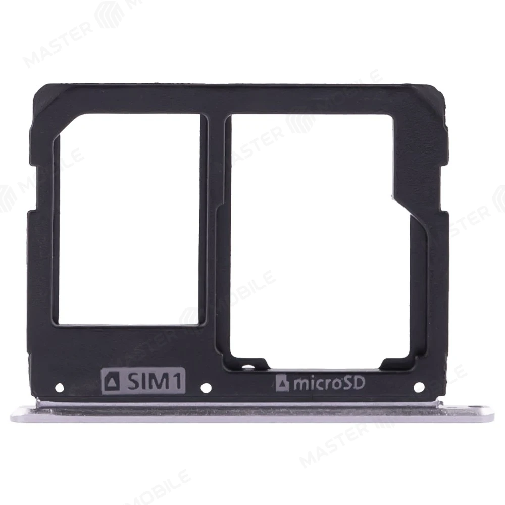 Держатель сим-карты для Samsung A310 Galaxy A3 (2016) / A510 Galaxy A5 (2016) / A710 Galaxy A7 (2016) (серебристый) фото №1