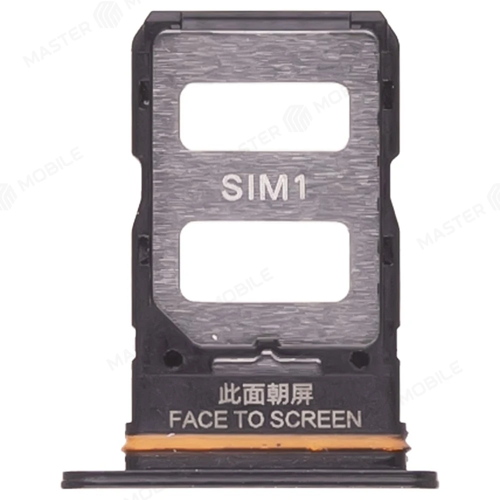 Держатель сим-карты для Xiaomi Poco X6 (23122PCD1G) (черный)