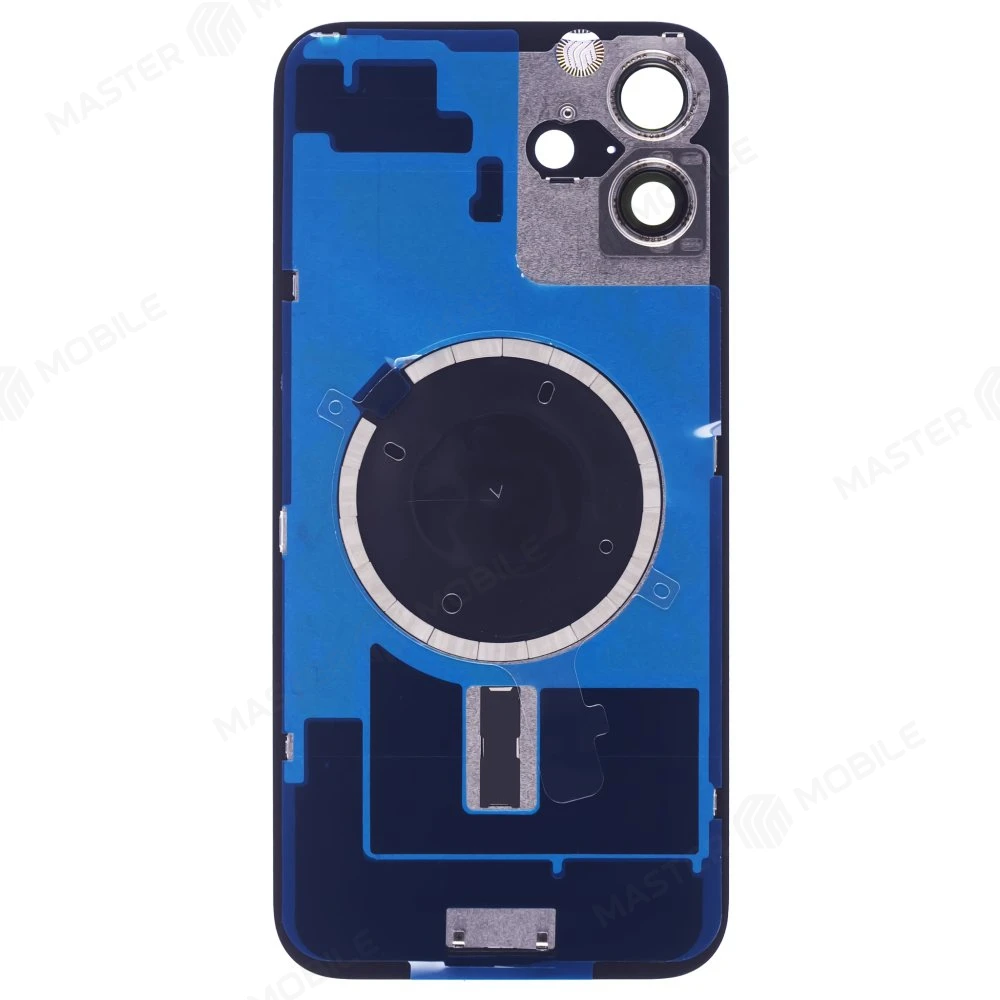 Задняя крышка для Apple iPhone 16 Plus (синий) (в сборе со стеклом камеры) (Premium)  фото №2