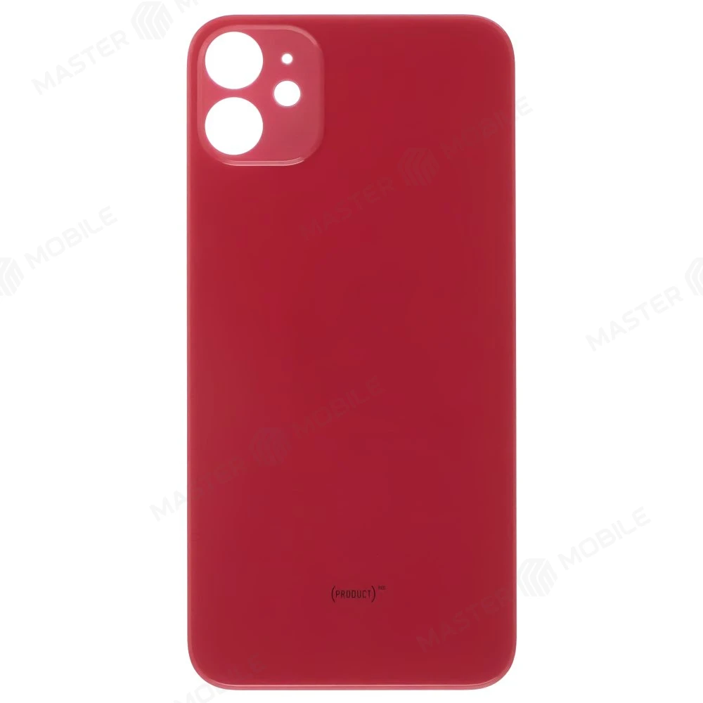 Задняя крышка для Apple iPhone 11 (красный) (с широким отверстием) (Premium)