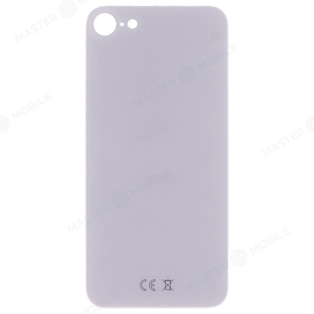 Задняя крышка для Apple iPhone SE 2020 (белый) (с широким отверстием) (Premium)