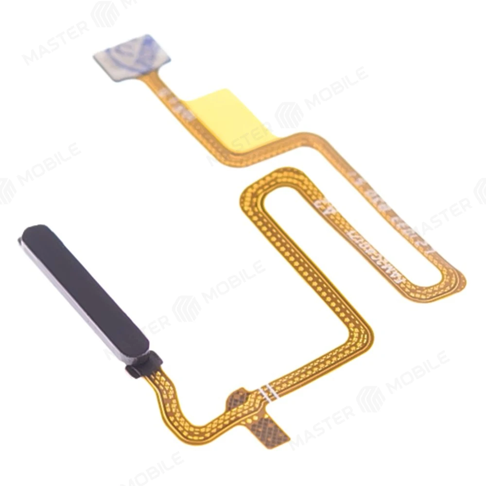 Шлейф для Realme 9 Pro (RMX3472) с комп. + сканер отпечатка пальца (черный)  фото №3