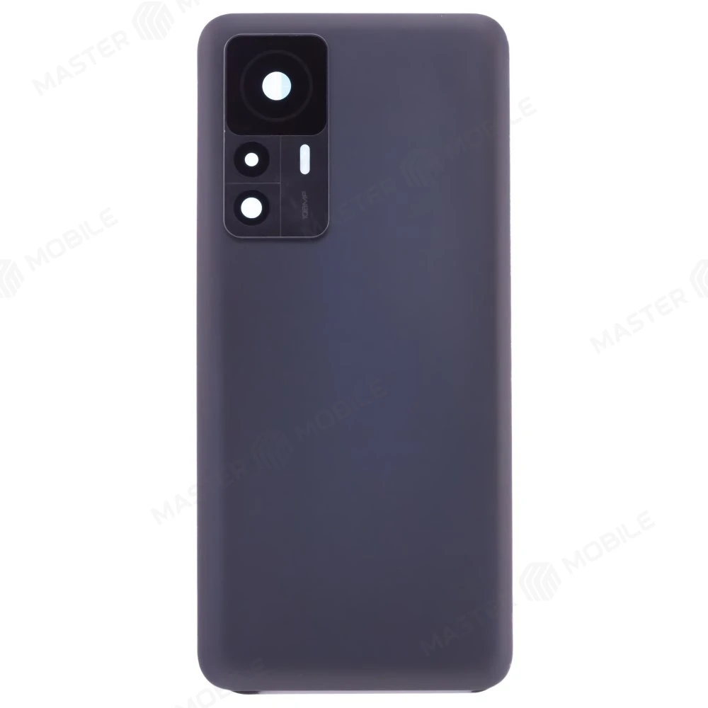 Задняя крышка для Xiaomi 12T (22071212AG) (черный) (в сборе со стеклом камеры)