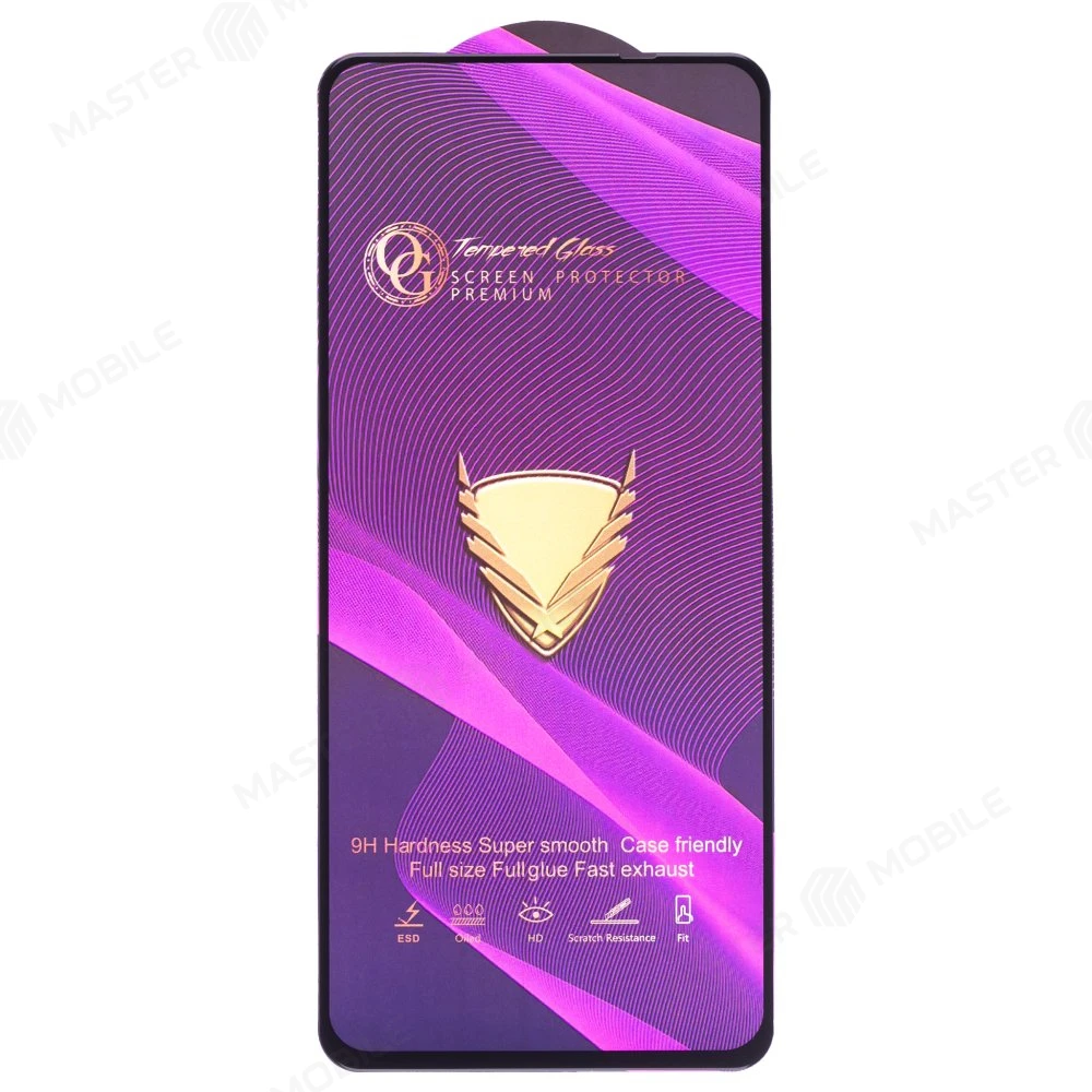 Защитное стекло OG Glass (3 в 1) для Realme GT 5G (RMX2202) (черный) фото №1