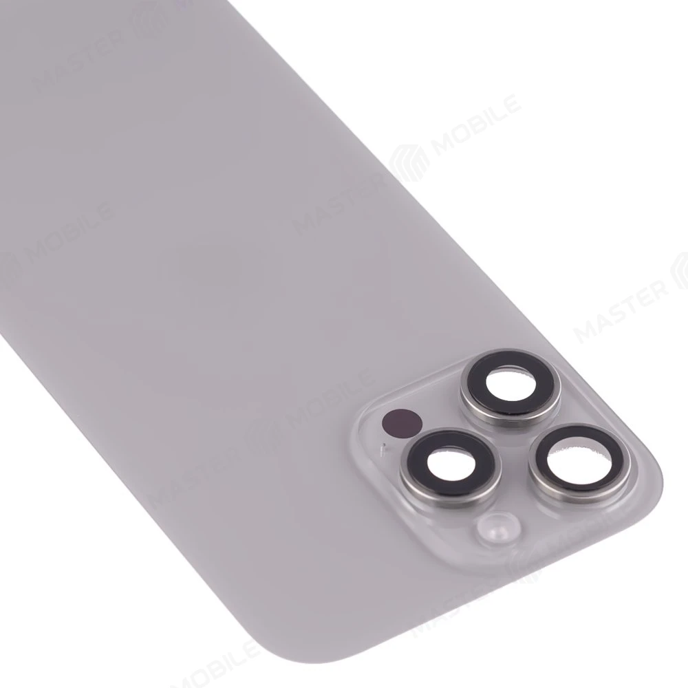 Задняя крышка для Apple iPhone 16 Pro Max (титановый) (в сборе) (с разбора) (ORIG100) (возможен дефект ЛКП)  фото №3