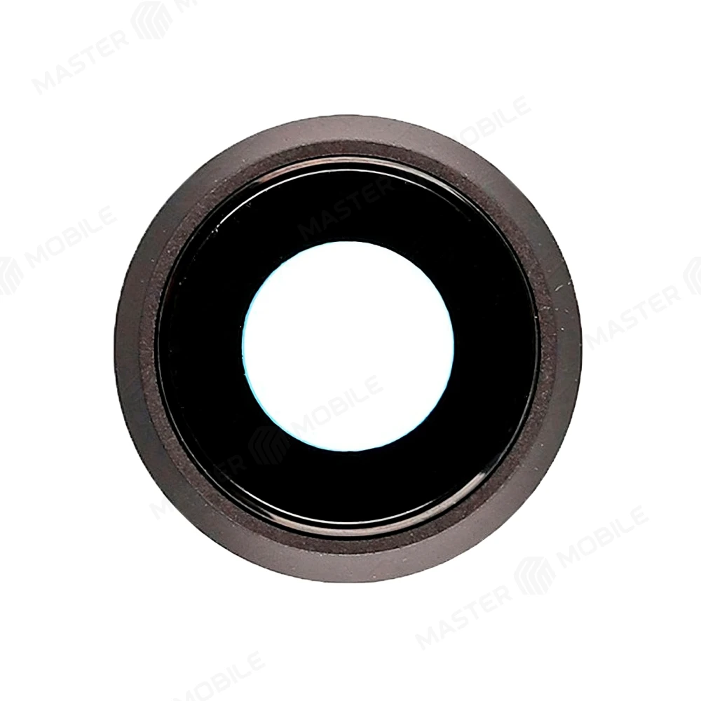 Стекло задней камеры для Apple iPhone 7 (черный) (в рамке) 