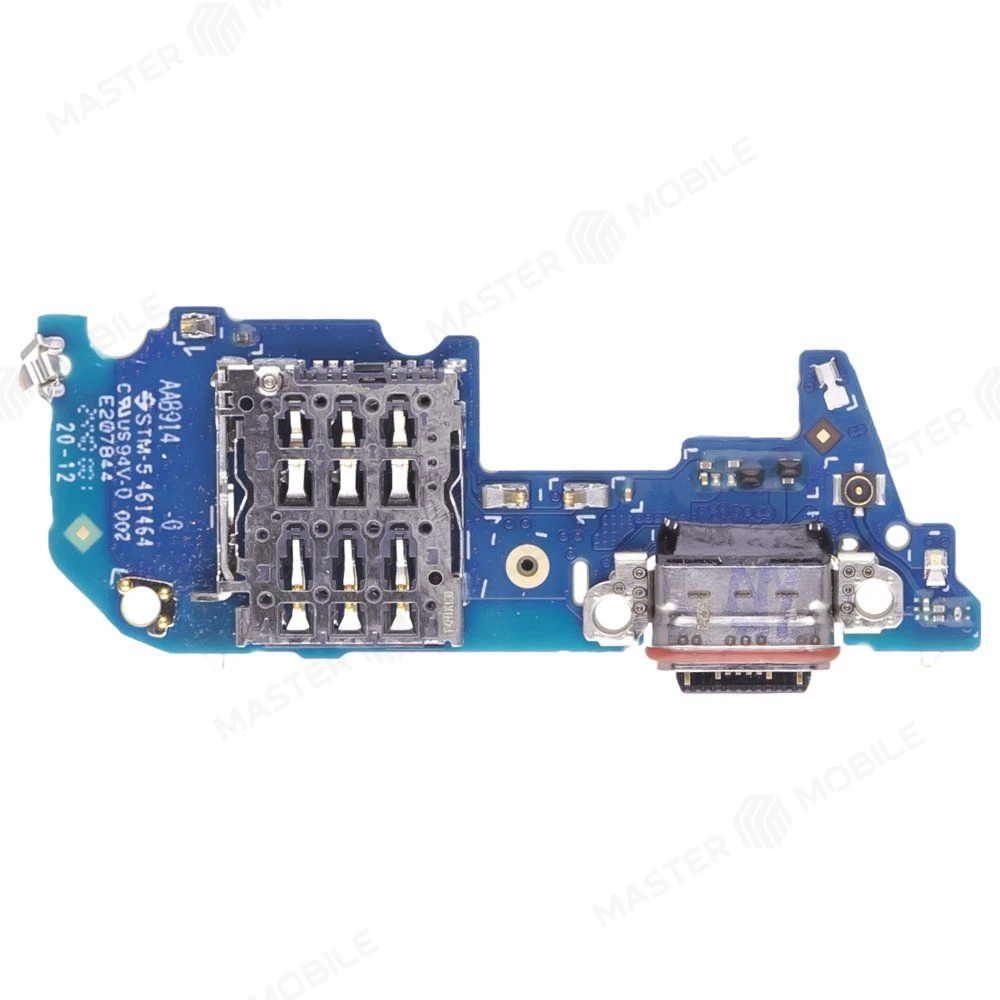 Нижняя плата для Realme 14 Pro+ (RMX5051) с комп. + разъем зарядки + микрофон + разъем SIM (ORIG100) фото №2