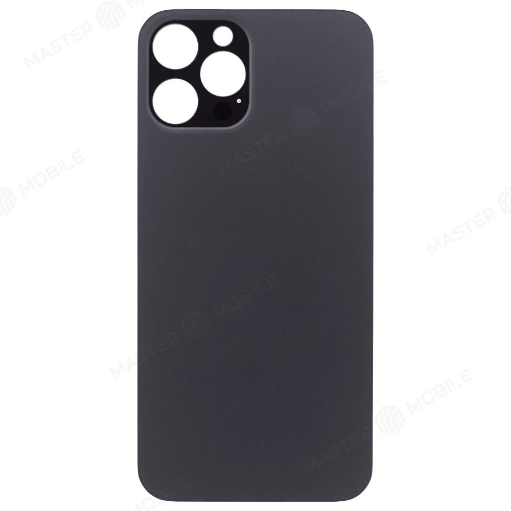Задняя крышка для Apple iPhone 12 Pro Max (серый) (с широким отверстием) (Premium)