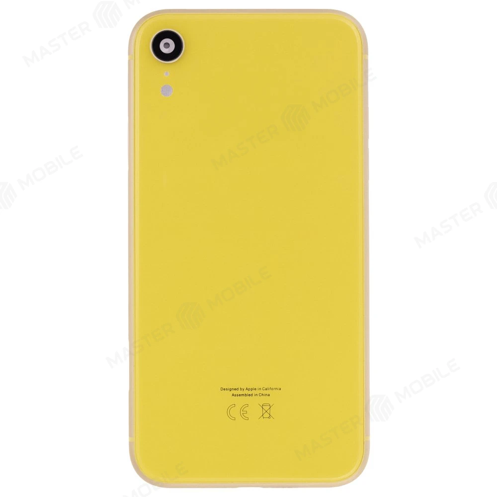 Корпус для Apple iPhone Xr (желтый) (Premium)
