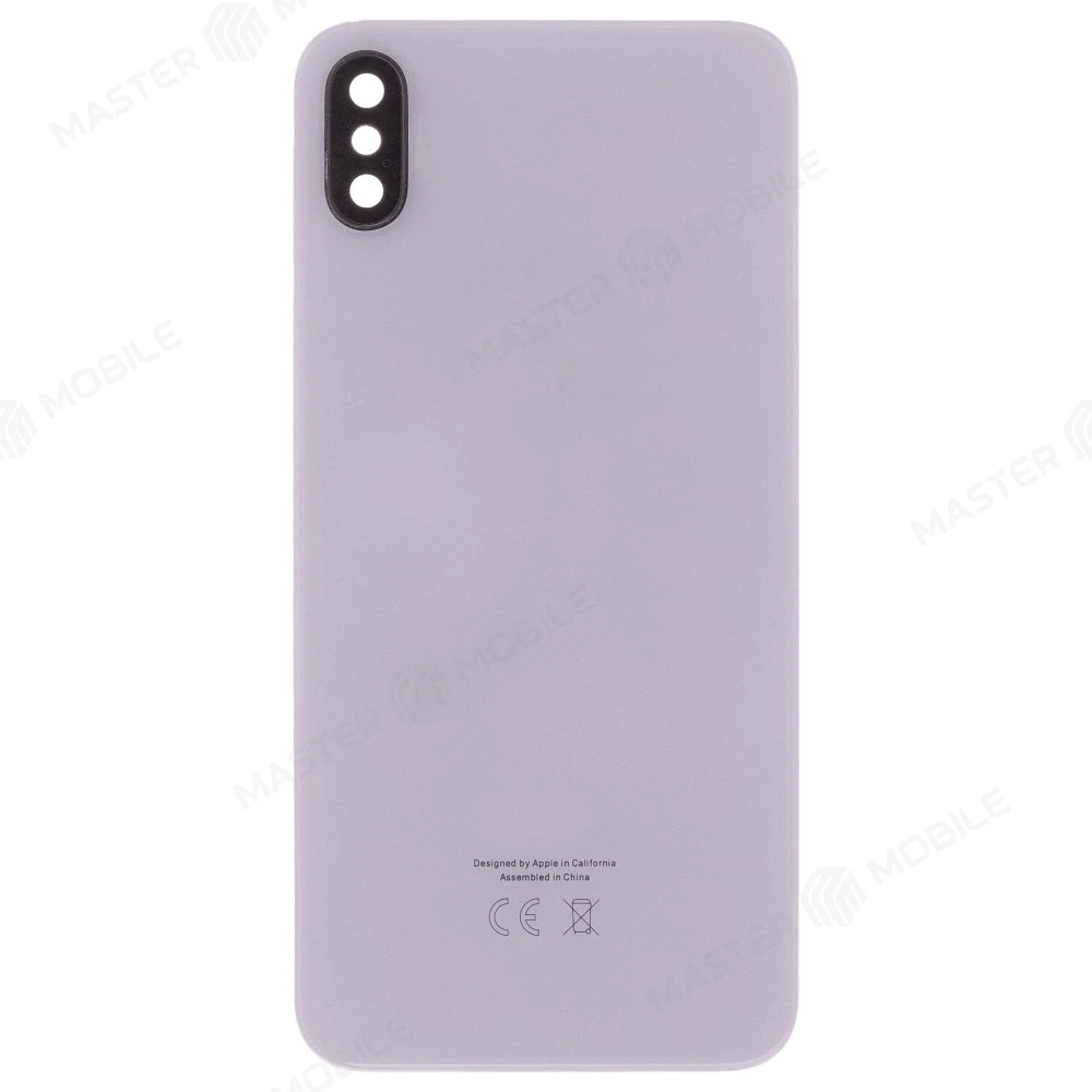 Задняя крышка для Apple iPhone X (белый) (в сборе со стеклом камеры) (Premium)