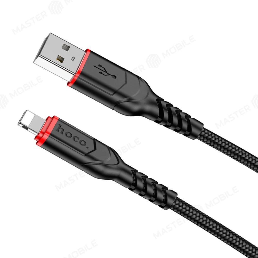 Дата-кабель Hoco X59 USB - Lightning 2 м (черный) фото №1