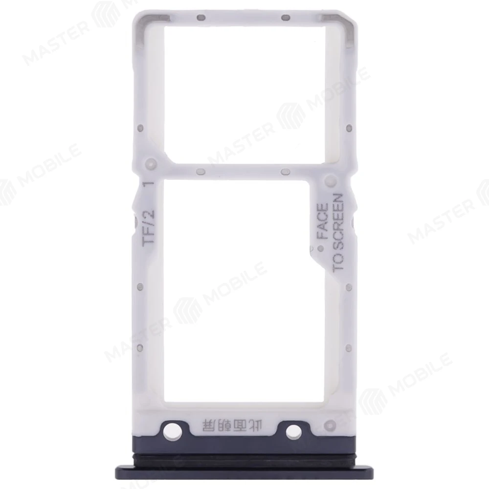 Держатель сим-карты для Xiaomi Mi 9 Lite (M1904F3BG) (черный)  фото №1