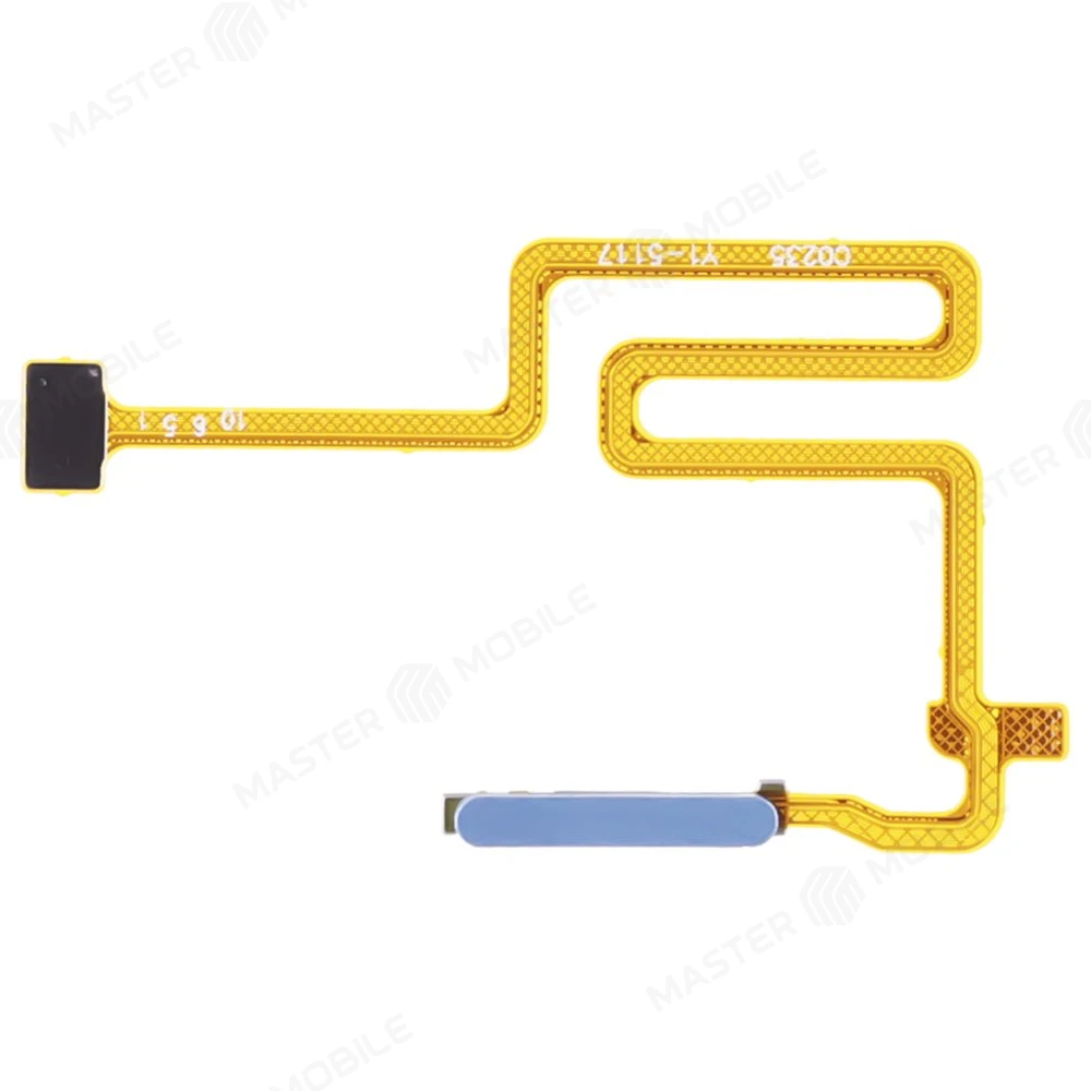 Шлейф для Realme Narzo 50 4G (RMX3286) с комп. + сканер отпечатка пальца (голубой) фото №1