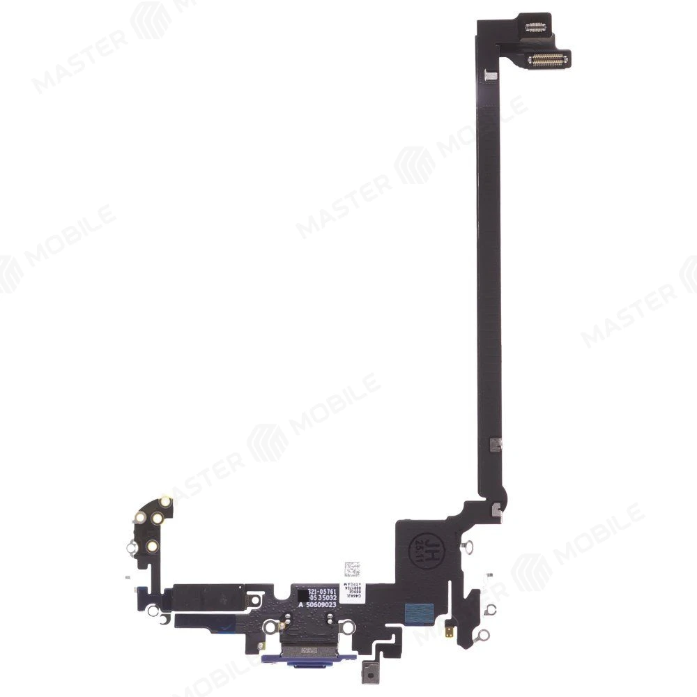 Шлейф для Apple iPhone 17 Pro Max (eSIM) с комп. + разъем зарядки + микрофон (синий) (ORIG100) фото №2