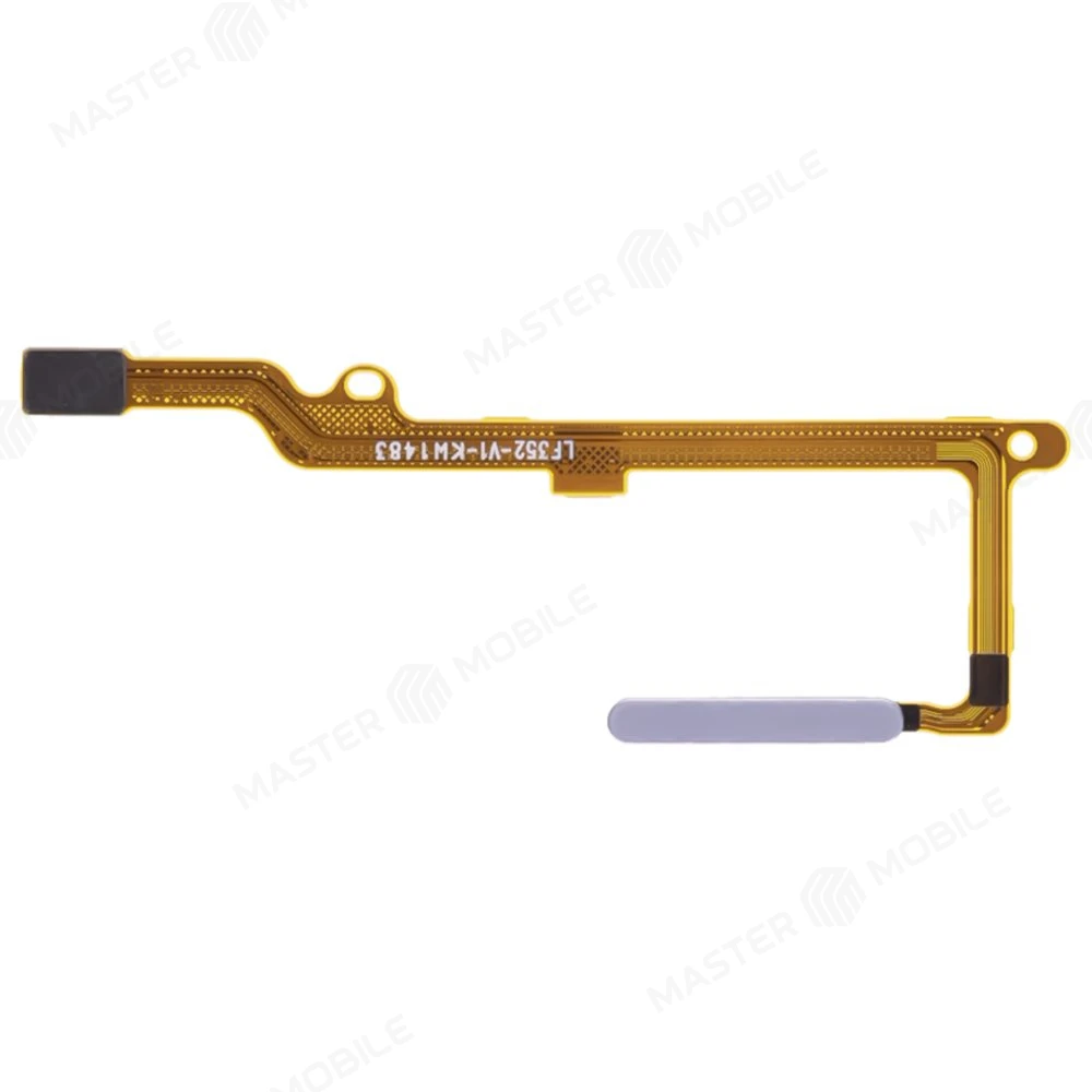 Шлейф для Huawei Honor X9 (ANY-LX1) с комп. + сканер отпечатка пальца (кнопка включения) (серебристый)  фото №1