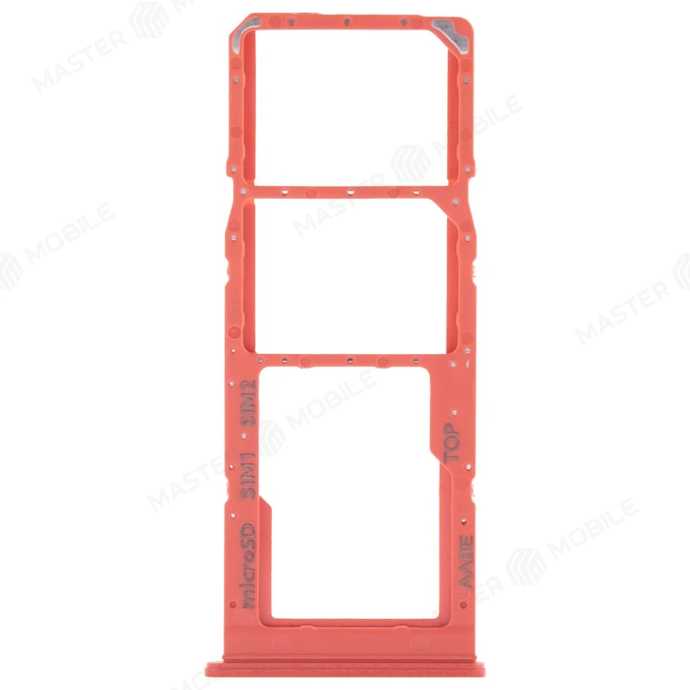 Держатель сим-карты для Samsung A127 Galaxy A12 Nacho (красный) фото №1