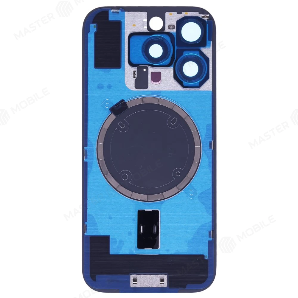 Задняя крышка для Apple iPhone 16 Pro (черный) (в сборе со стеклом камеры) (Premium)  фото №2