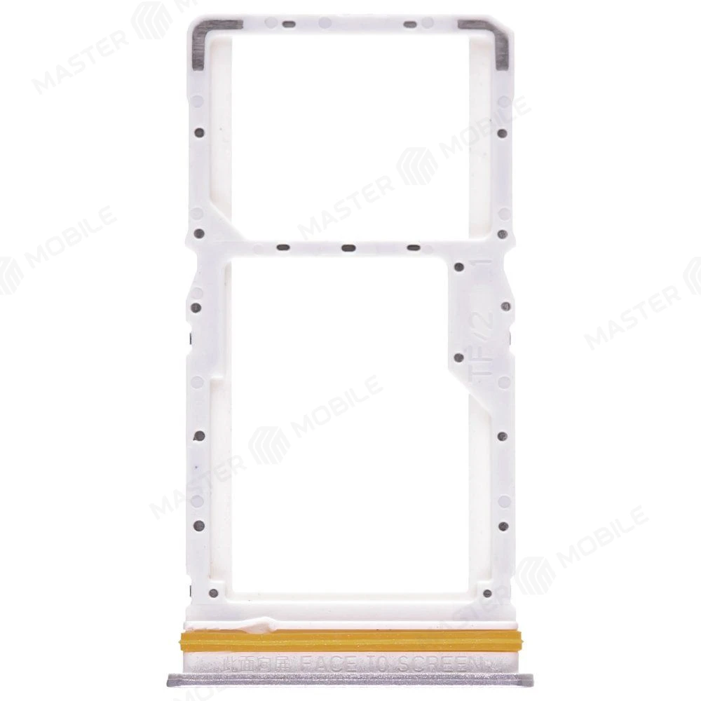 Держатель сим-карты для Xiaomi Poco M6 4G (2404АРC5FG) (серебристый)  фото №1