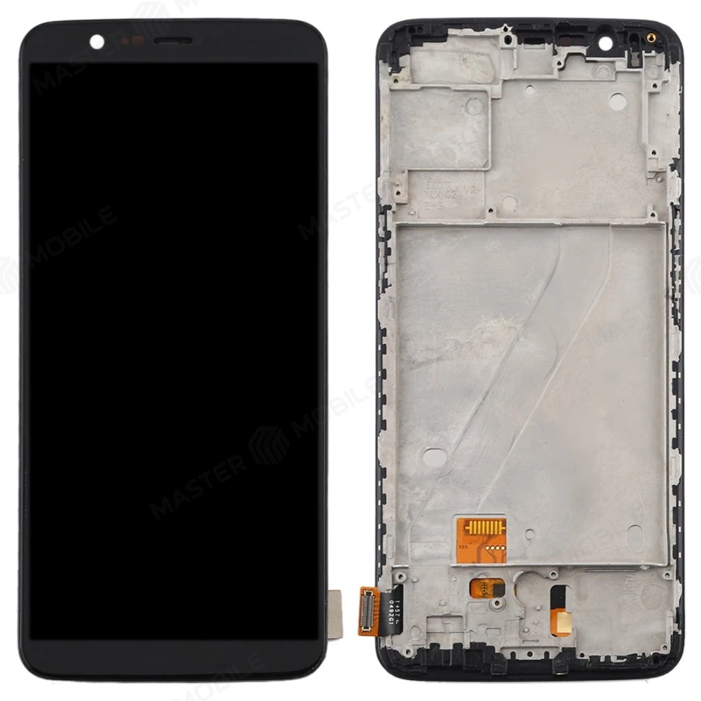 Дисплей для OnePlus 5T + тачскрин (черный) (в рамке) (In-Cell)