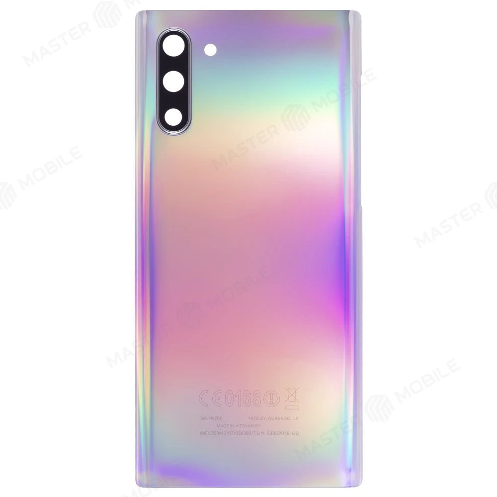 Задняя крышка для Samsung N970 Galaxy Note 10 (перламутровый) (в сборе со стеклом камеры)