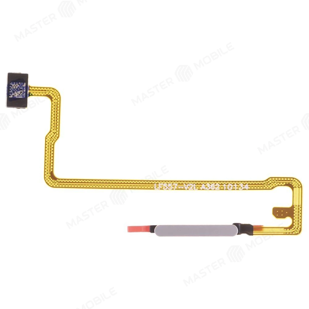 Шлейф для Huawei Honor X7c (ALT-LX1) с комп. + сканер отпечатка пальца (серебристый)  фото №1