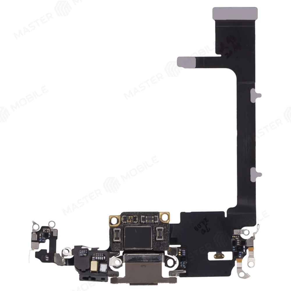 Шлейф для Apple iPhone 11 Pro с комп. + разъем зарядки + микрофон (золотистый) (ORIG100)