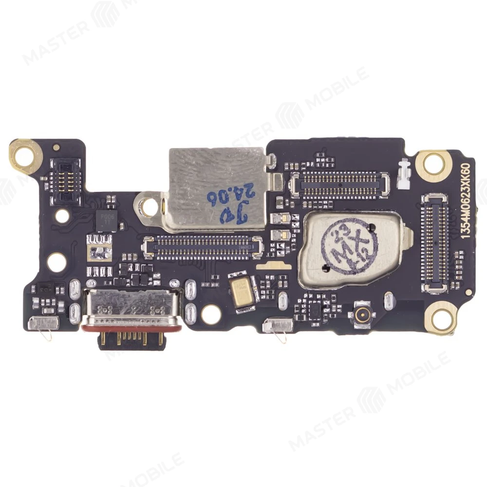 Нижняя плата для Xiaomi Poco F5 Pro (23013PC75G) с комп. + разъем зарядки + микрофон + разъем SIM (ORIG100)