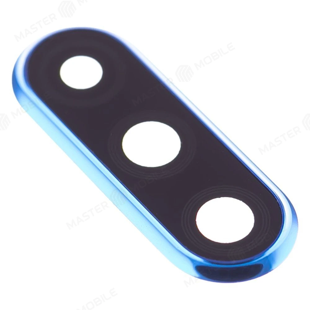Стекло задней камеры для Huawei P30 Lite (MAR-LX1) / Nova 4e (MAR-LX1M/MAR-AL00) (в рамке) (синий) фото №3