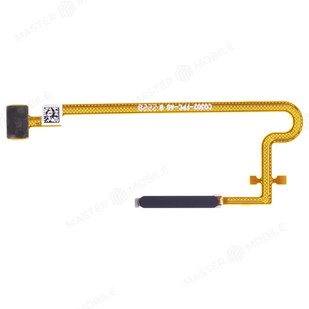 Шлейф для Realme C30S (RMX3690) с комп. + сканер отпечатка пальца (черный) фото №1