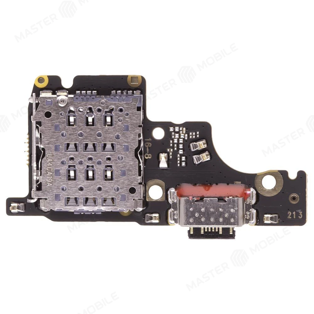 Нижняя плата для Xiaomi Poco M7 Pro 5G (2409FPCC4G) с комп. + разъем зарядки + микрофон + разъем SIM фото №2