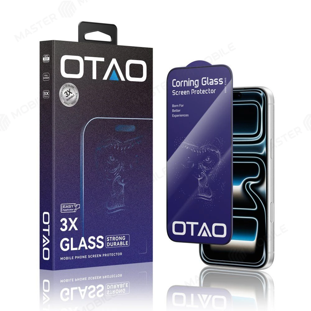 Защитное стекло OTAO Corning 3x Glass для Apple iPhone 16 Pro / iPhone 17 (усиленное) 