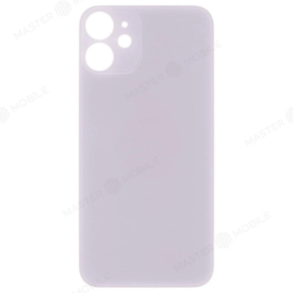Задняя крышка для Apple iPhone 12 mini (белый) (с широким отверстием) (Premium)