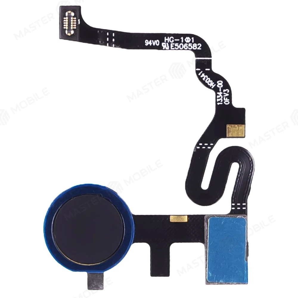 Шлейф для Google Pixel 4A (G025J/GA02099/G025N) с комп. + сканер отпечатка пальца (черный)